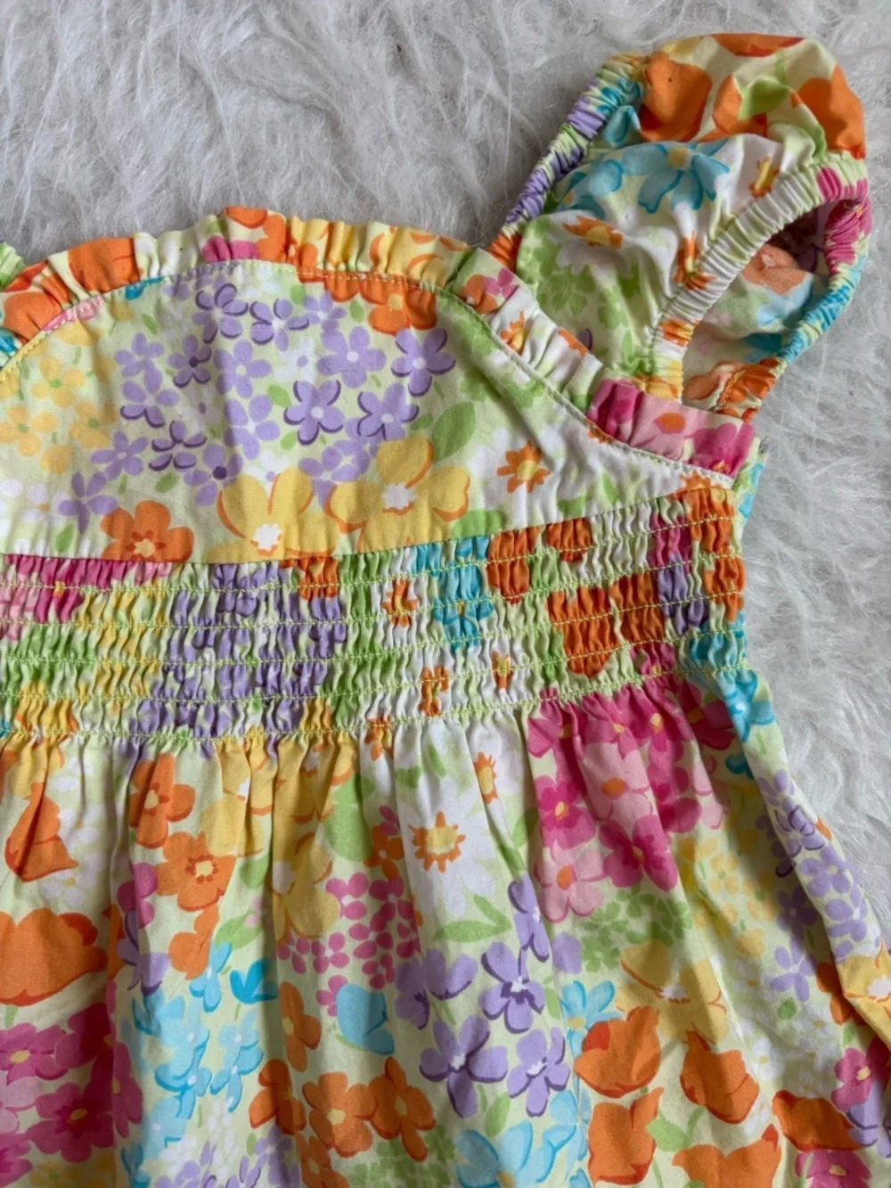 Gymboree Colorful Floral Smocked Baby Sundress